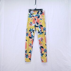 Beach Riot Sport Colorful Floral Stretch High Waisted Activewear Leggings Size S